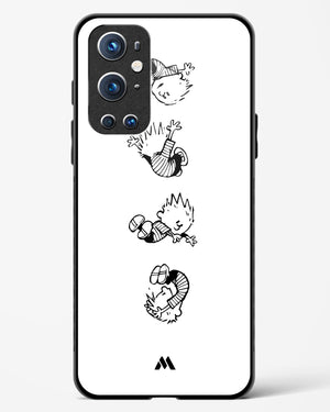 Calvin Hobbes Falling Glass Case Phone Cover (OnePlus)
