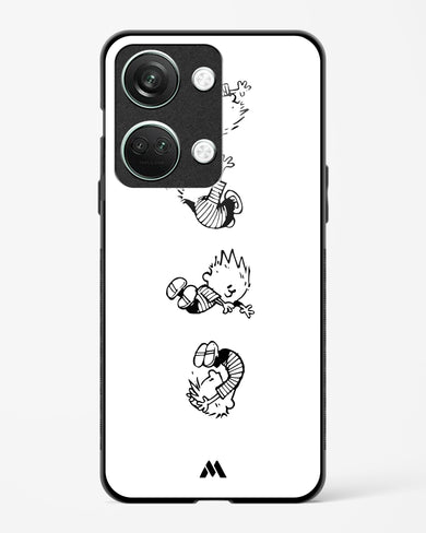 Calvin Hobbes Falling Glass Case Phone Cover (OnePlus)