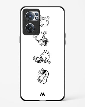 Calvin Hobbes Falling Glass Case Phone Cover (OnePlus)