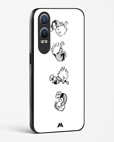 Calvin Hobbes Falling Glass Case Phone Cover (OnePlus)