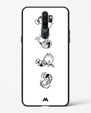 Calvin Hobbes Falling Glass Case Phone Cover (Oppo)