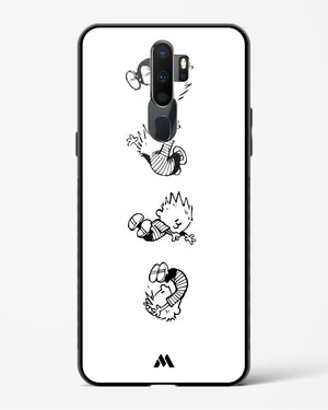 Calvin Hobbes Falling Glass Case Phone Cover-(Oppo)