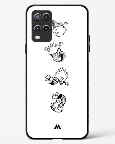 Calvin Hobbes Falling Glass Case Phone Cover (Oppo)