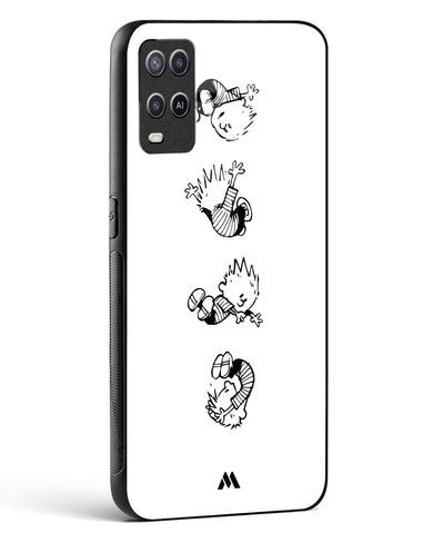 Calvin Hobbes Falling Glass Case Phone Cover (Oppo)