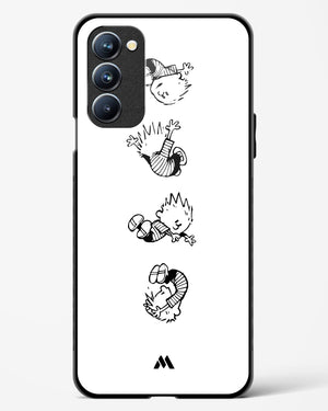 Calvin Hobbes Falling Glass Case Phone Cover (Oppo)