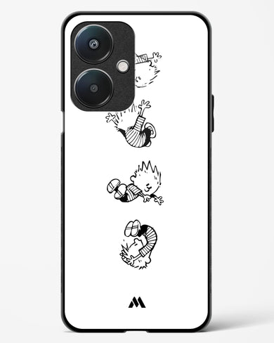 Calvin Hobbes Falling Glass Case Phone Cover (Oppo)