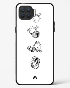 Calvin Hobbes Falling Glass Case Phone Cover (Oppo)