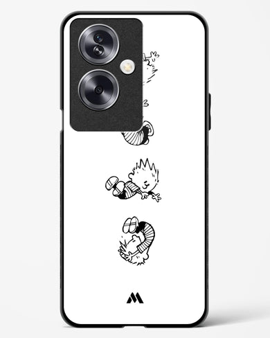 Calvin Hobbes Falling Glass Case Phone Cover (Oppo)