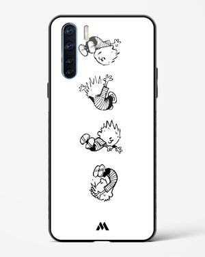 Calvin Hobbes Falling Glass Case Phone Cover (Oppo)