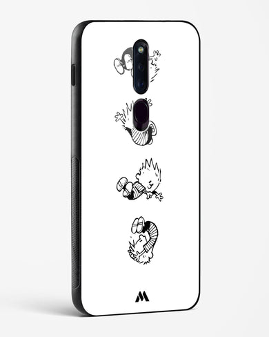 Calvin Hobbes Falling Glass Case Phone Cover (Oppo)