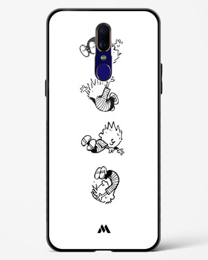 Calvin Hobbes Falling Glass Case Phone Cover (Oppo)