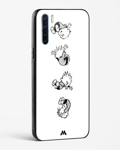 Calvin Hobbes Falling Glass Case Phone Cover (Oppo)