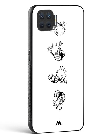 Calvin Hobbes Falling Glass Case Phone Cover (Oppo)