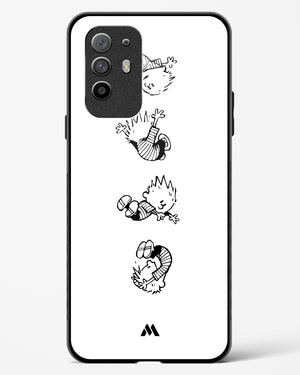 Calvin Hobbes Falling Glass Case Phone Cover (Oppo)