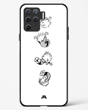 Calvin Hobbes Falling Glass Case Phone Cover (Oppo)