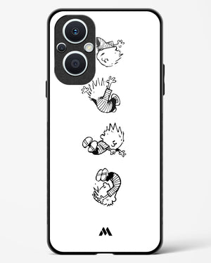 Calvin Hobbes Falling Glass Case Phone Cover (Oppo)