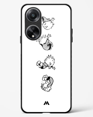 Calvin Hobbes Falling Glass Case Phone Cover (Oppo)