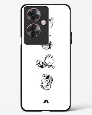 Calvin Hobbes Falling Glass Case Phone Cover (Oppo)