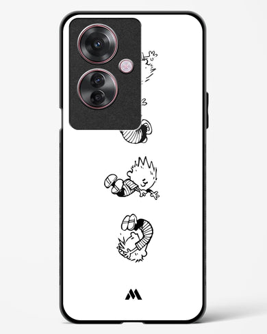 Calvin Hobbes Falling Glass Case Phone Cover (Oppo)