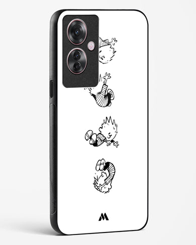 Calvin Hobbes Falling Glass Case Phone Cover (Oppo)