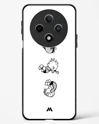 Calvin Hobbes Falling Glass Case Phone Cover (Oppo)