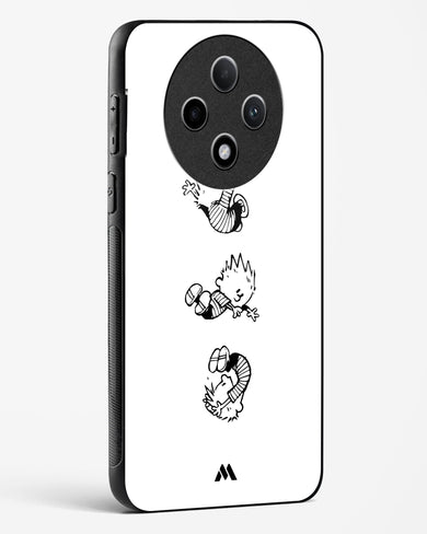 Calvin Hobbes Falling Glass Case Phone Cover (Oppo)