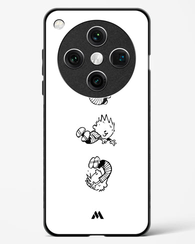 Calvin Hobbes Falling Glass Case Phone Cover (Oppo)