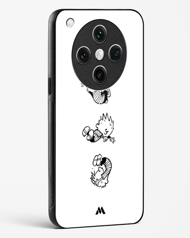 Calvin Hobbes Falling Glass Case Phone Cover (Oppo)