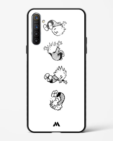 Calvin Hobbes Falling Glass Case Phone Cover (Oppo)