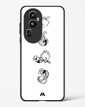 Calvin Hobbes Falling Glass Case Phone Cover (Oppo)