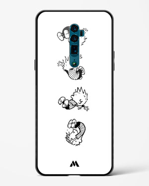 Calvin Hobbes Falling Glass Case Phone Cover (Oppo)