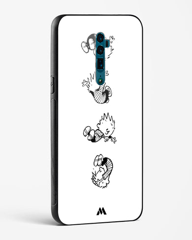 Calvin Hobbes Falling Glass Case Phone Cover (Oppo)