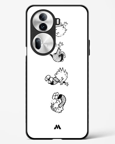 Calvin Hobbes Falling Glass Case Phone Cover (Oppo)