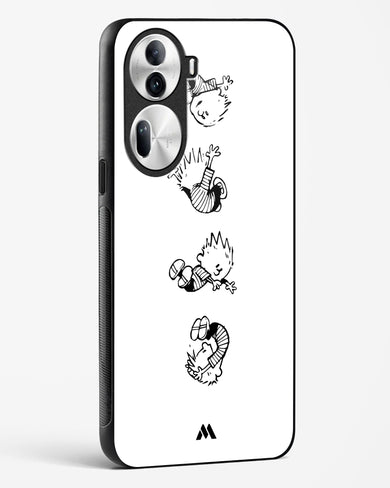 Calvin Hobbes Falling Glass Case Phone Cover (Oppo)