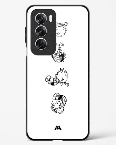 Calvin Hobbes Falling Glass Case Phone Cover (Oppo)