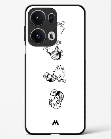 Calvin Hobbes Falling Glass Case Phone Cover (Oppo)