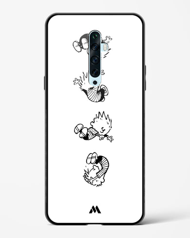 Calvin Hobbes Falling Glass Case Phone Cover (Oppo)