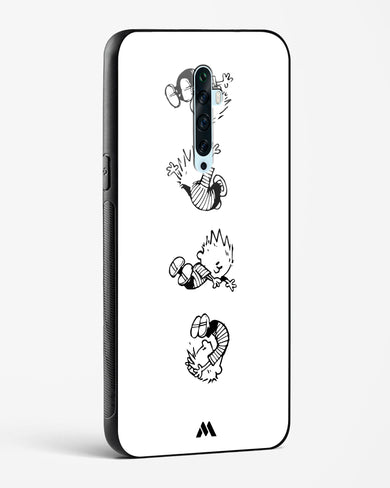 Calvin Hobbes Falling Glass Case Phone Cover (Oppo)