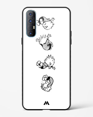 Calvin Hobbes Falling Glass Case Phone Cover (Oppo)