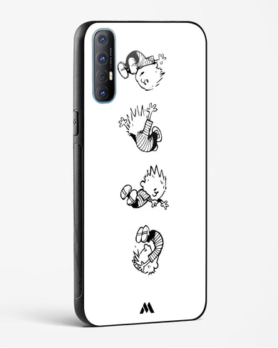 Calvin Hobbes Falling Glass Case Phone Cover (Oppo)