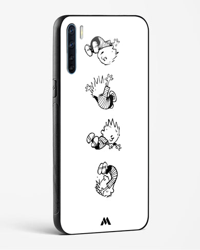 Calvin Hobbes Falling Glass Case Phone Cover (Oppo)