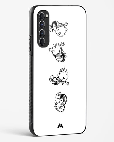 Calvin Hobbes Falling Glass Case Phone Cover (Oppo)