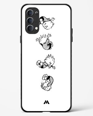 Calvin Hobbes Falling Glass Case Phone Cover (Oppo)