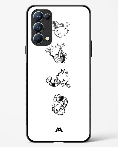 Calvin Hobbes Falling Glass Case Phone Cover (Oppo)