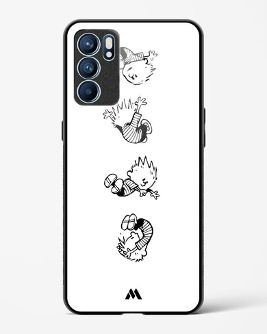 Calvin Hobbes Falling Glass Case Phone Cover (Oppo)