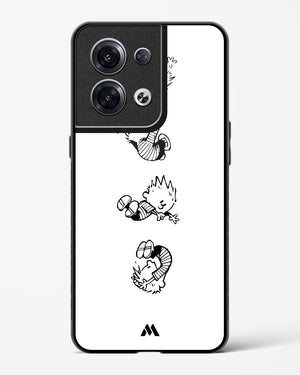 Calvin Hobbes Falling Glass Case Phone Cover (Oppo)