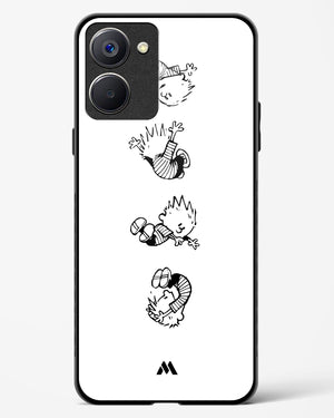 Calvin Hobbes Falling Glass Case Phone Cover-(Realme)
