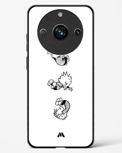 Calvin Hobbes Falling Glass Case Phone Cover-(Realme)