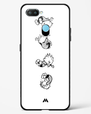 Calvin Hobbes Falling Glass Case Phone Cover-(Realme)