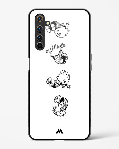 Calvin Hobbes Falling Glass Case Phone Cover-(Realme)